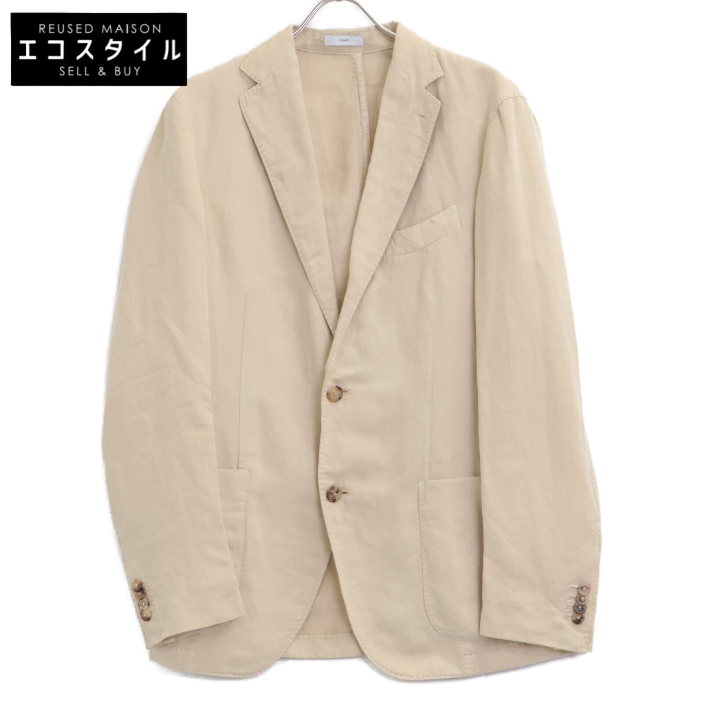 BOGLIOLI ボリオリ R1302G ｺｯﾄﾝﾘﾈﾝ 03 COAT ﾃｰﾗｰﾄﾞｼﾞｬｹｯﾄ ジャケット 48