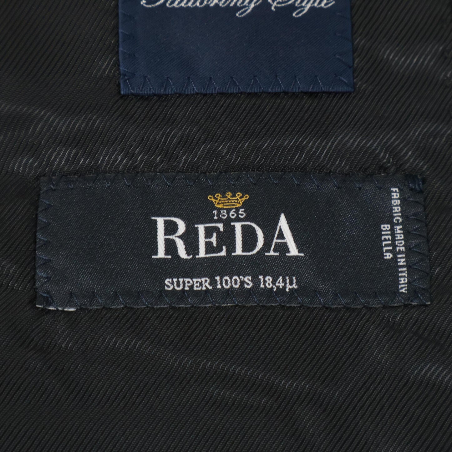 SHIPS シップス 117-11-1620 ﾌﾞﾗｯｸ ｽﾄﾗｲﾌﾟ REDA生地 ｽｰﾂ ｾｯﾄｱｯﾌﾟ 48