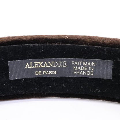 ALEXANDRE de PARIS アレクサンドル ドゥ パリ 0002026839-001-1-08 ベロア カチューシャ ヘアアクセサリー