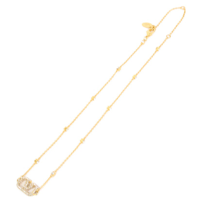 Valentino Garavani ヴァレンティノガラヴァーニ Vロゴ シグネチャー メタル X スワロフスキー クリスタル ネックレス