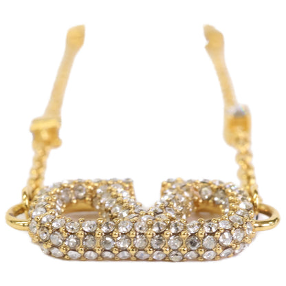 Valentino Garavani ヴァレンティノガラヴァーニ Vロゴ シグネチャー メタル X スワロフスキー クリスタル ネックレス