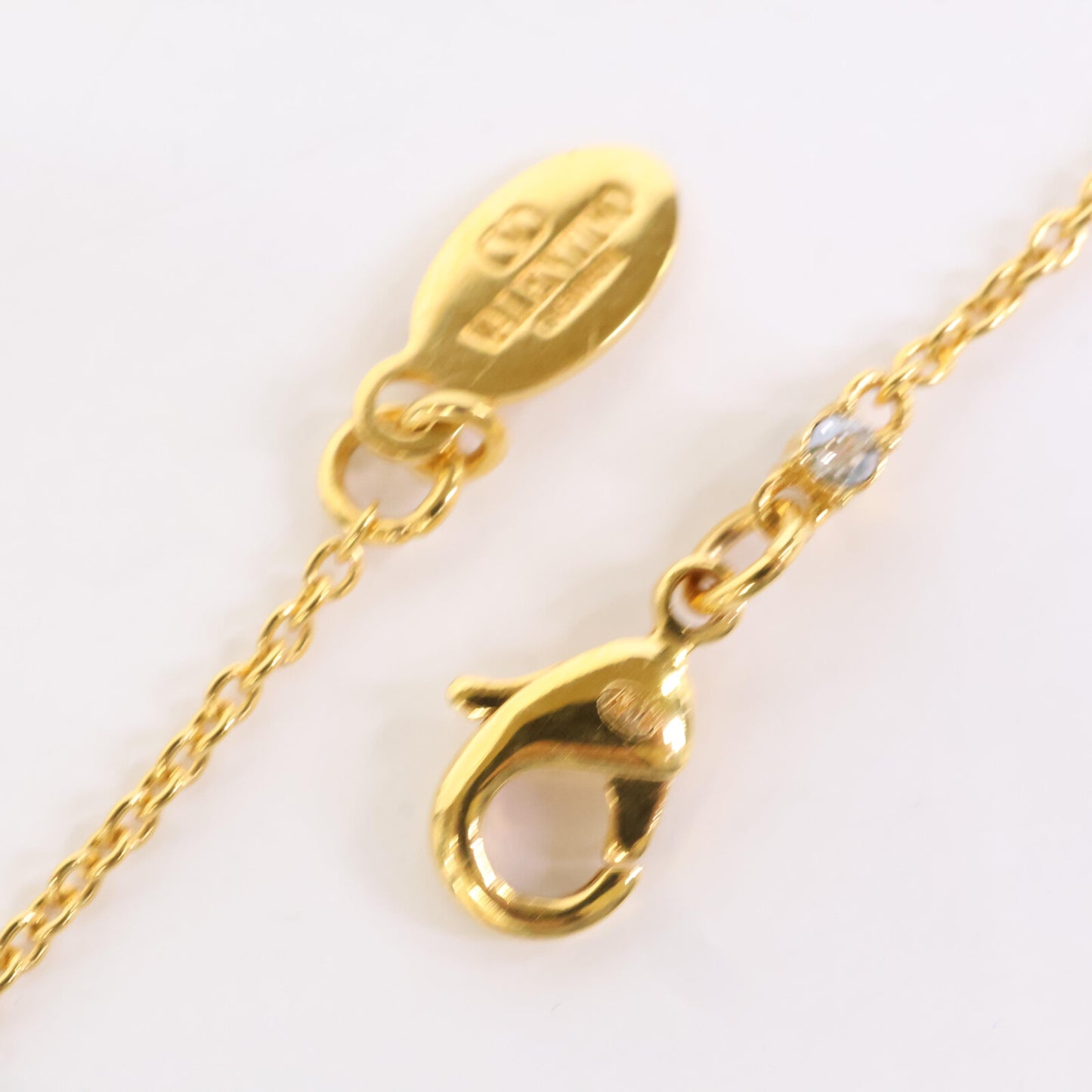 Valentino Garavani ヴァレンティノガラヴァーニ Vロゴ シグネチャー メタル X スワロフスキー クリスタル ネックレス