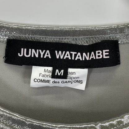 COMMEdesGARCONS JUNYA WATANABE コムデギャルソンジュンヤワタナベ 25SS JO-T015 ﾒﾀﾘｯｸ Tｼｬﾂ トップス M