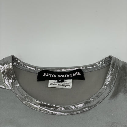 COMMEdesGARCONS JUNYA WATANABE コムデギャルソンジュンヤワタナベ 25SS JO-T015 ﾒﾀﾘｯｸ Tｼｬﾂ トップス M