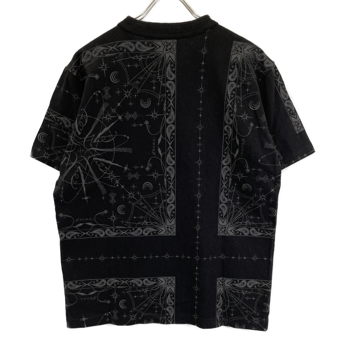 sacai サカイ ×Dr.Woo 20-02343M ﾌﾞﾗｯｸ ﾊﾞﾝﾀﾞﾅﾌﾟﾘﾝﾄ Tｼｬﾂ トップス 2