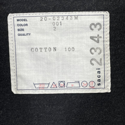 sacai サカイ ×Dr.Woo 20-02343M ﾌﾞﾗｯｸ ﾊﾞﾝﾀﾞﾅﾌﾟﾘﾝﾄ Tｼｬﾂ トップス 2