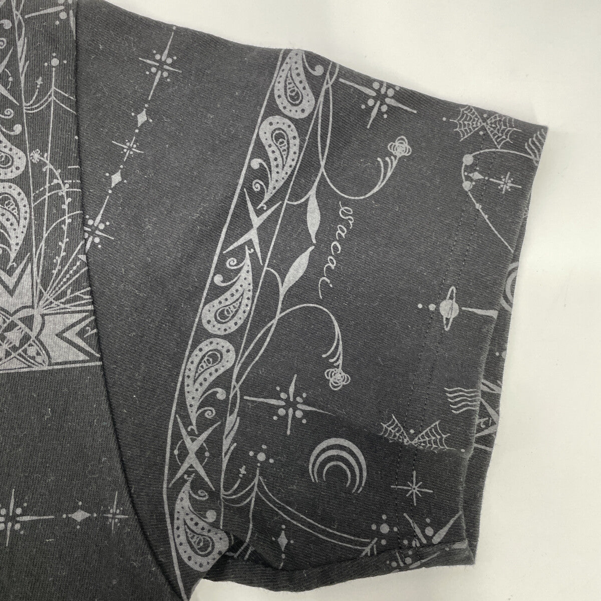 sacai サカイ ×Dr.Woo 20-02343M ﾌﾞﾗｯｸ ﾊﾞﾝﾀﾞﾅﾌﾟﾘﾝﾄ Tｼｬﾂ トップス 2