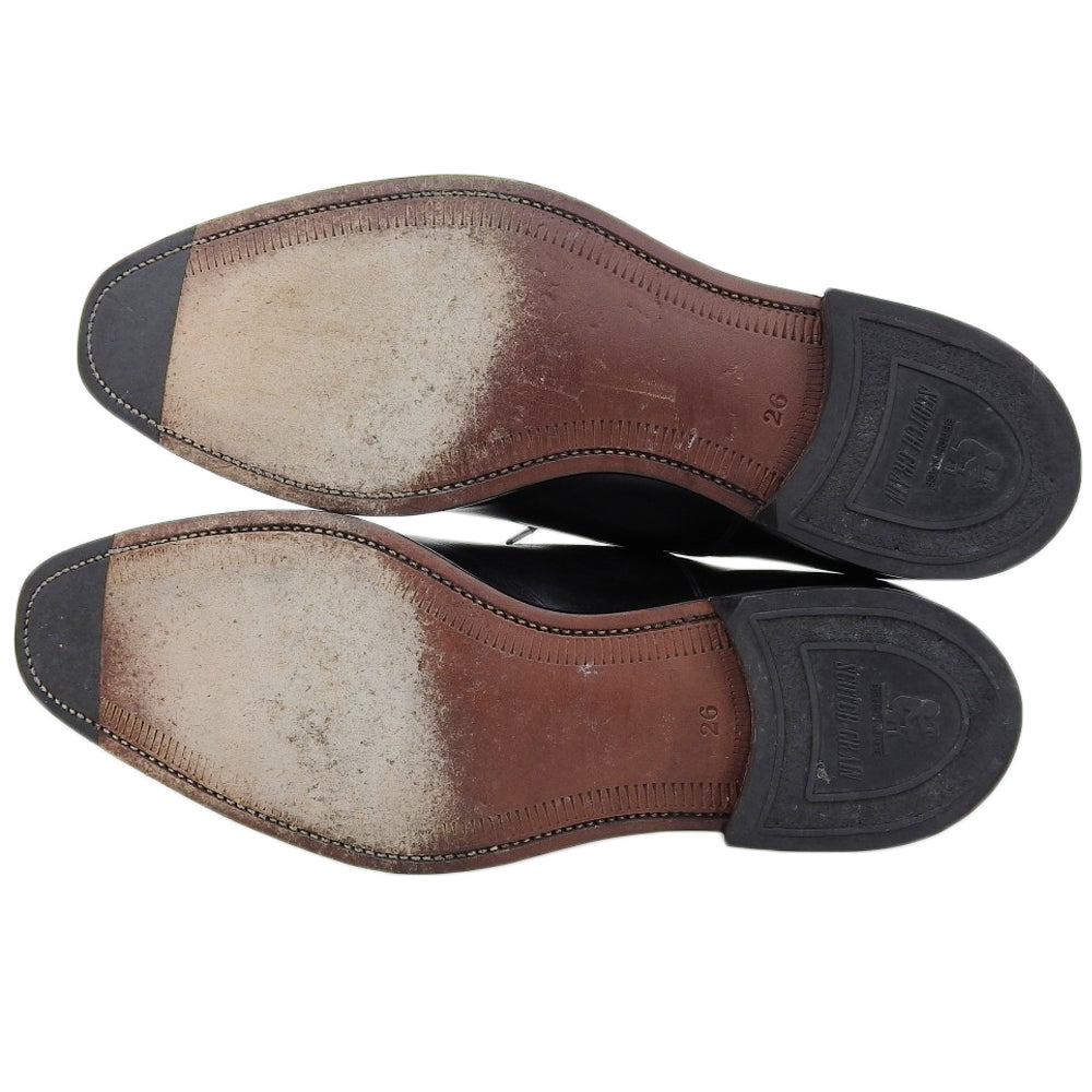 SCOTCH GRAIN スコッチグレイン 美品 レザー ストレートチップシューズ シューズ メンズ ブラック 26 T 0016 シューズ 26