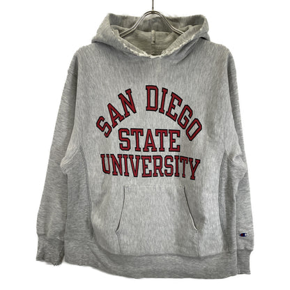 Champion チャンピオン ｸﾞﾚｰ ﾄﾘｺﾀｸﾞ後期 ｱｰﾁ3段染み込み ﾊﾟｰｶｰ　80s トップス L