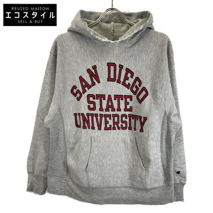 Champion チャンピオン ｸﾞﾚｰ ﾄﾘｺﾀｸﾞ後期 ｱｰﾁ3段染み込み ﾊﾟｰｶｰ　80s トップス L