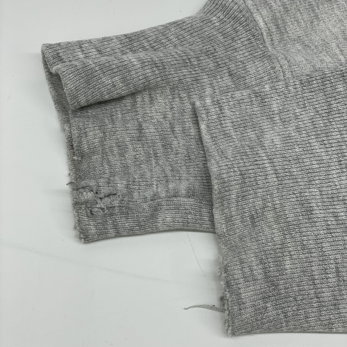 Champion チャンピオン ｸﾞﾚｰ ﾄﾘｺﾀｸﾞ後期 ｱｰﾁ3段染み込み ﾊﾟｰｶｰ　80s トップス L