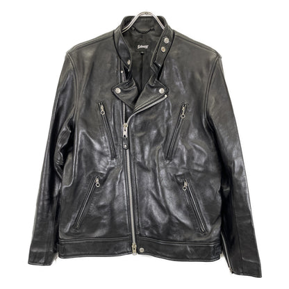 SCHOTT ショット 782-3950077 ﾌﾞﾗｯｸ 羊革 DOUBLE BREAST RIDERS ジャケット XL