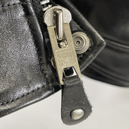 SCHOTT ショット 782-3950077 ﾌﾞﾗｯｸ 羊革 DOUBLE BREAST RIDERS ジャケット XL