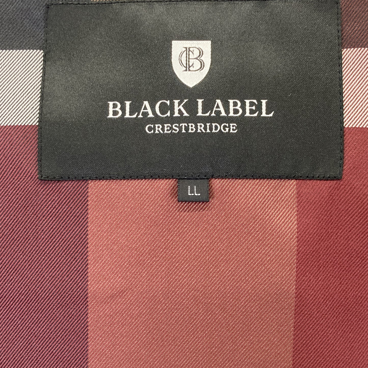 BLACK LABEL CRESTBRIDGE ブラックレーベルクレストブリッジ 51F11-211-09 ﾌﾞﾗｯｸ 裏地ﾁｪｯｸ ﾀﾞｳﾝｼﾞｬｹｯﾄ ジャケット LL
