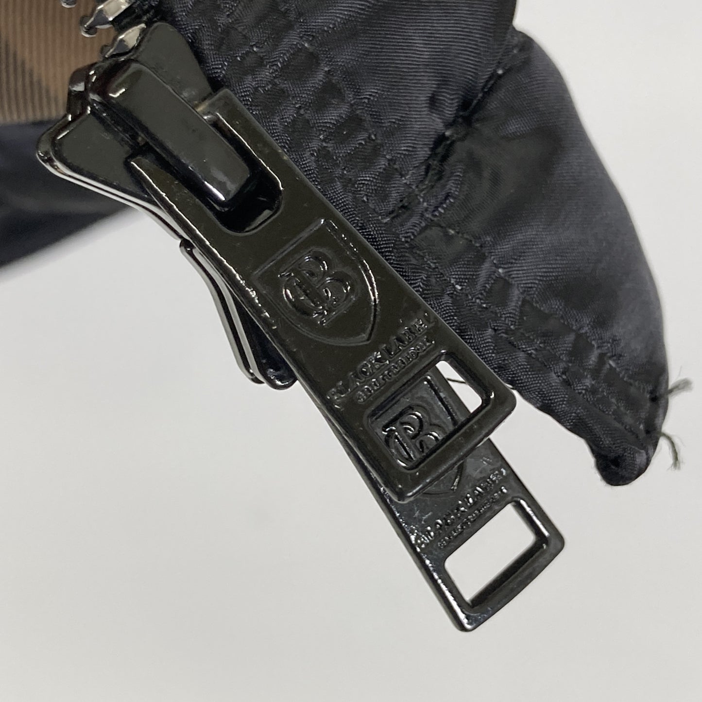 BLACK LABEL CRESTBRIDGE ブラックレーベルクレストブリッジ 51F11-211-09 ﾌﾞﾗｯｸ 裏地ﾁｪｯｸ ﾀﾞｳﾝｼﾞｬｹｯﾄ ジャケット LL