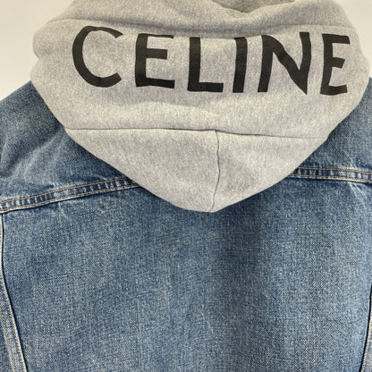 CELINE セリーヌ 2Q472930F.07UW ﾕﾆｵﾝｳｫｯｼｭ ﾃﾞﾆﾑ ﾄﾗｯｶｰｼﾞｬｹｯﾄ ジャケット M