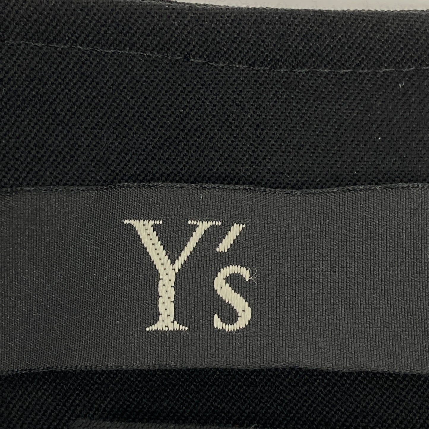 Y's ワイズ 【美品】YQ-D02-100 GABARDINE RIGHT FLAP BUTTON DRESS ウール ノースリーブ ワンピース 2