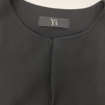Y's ワイズ 【美品】YQ-D02-100 GABARDINE RIGHT FLAP BUTTON DRESS ウール ノースリーブ ワンピース 2