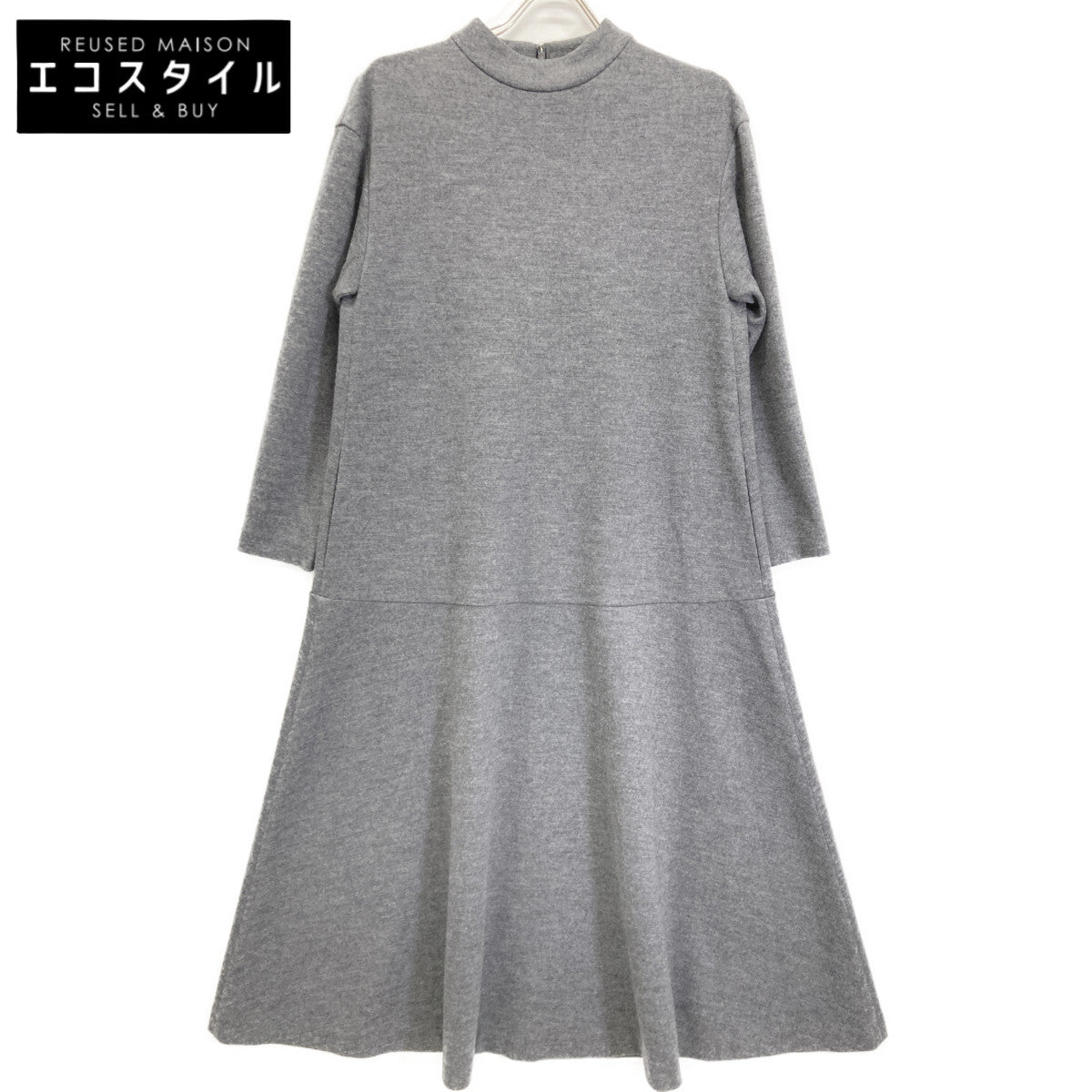 ADORE アドーア 20AW 531-0240961 ｸﾞﾚｰ ｳｰﾙ100 ﾜﾝﾋﾟｰｽ ワンピース 36