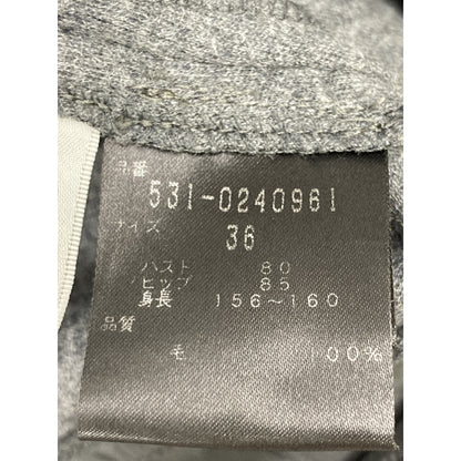 ADORE アドーア 20AW 531-0240961 ｸﾞﾚｰ ｳｰﾙ100 ﾜﾝﾋﾟｰｽ ワンピース 36