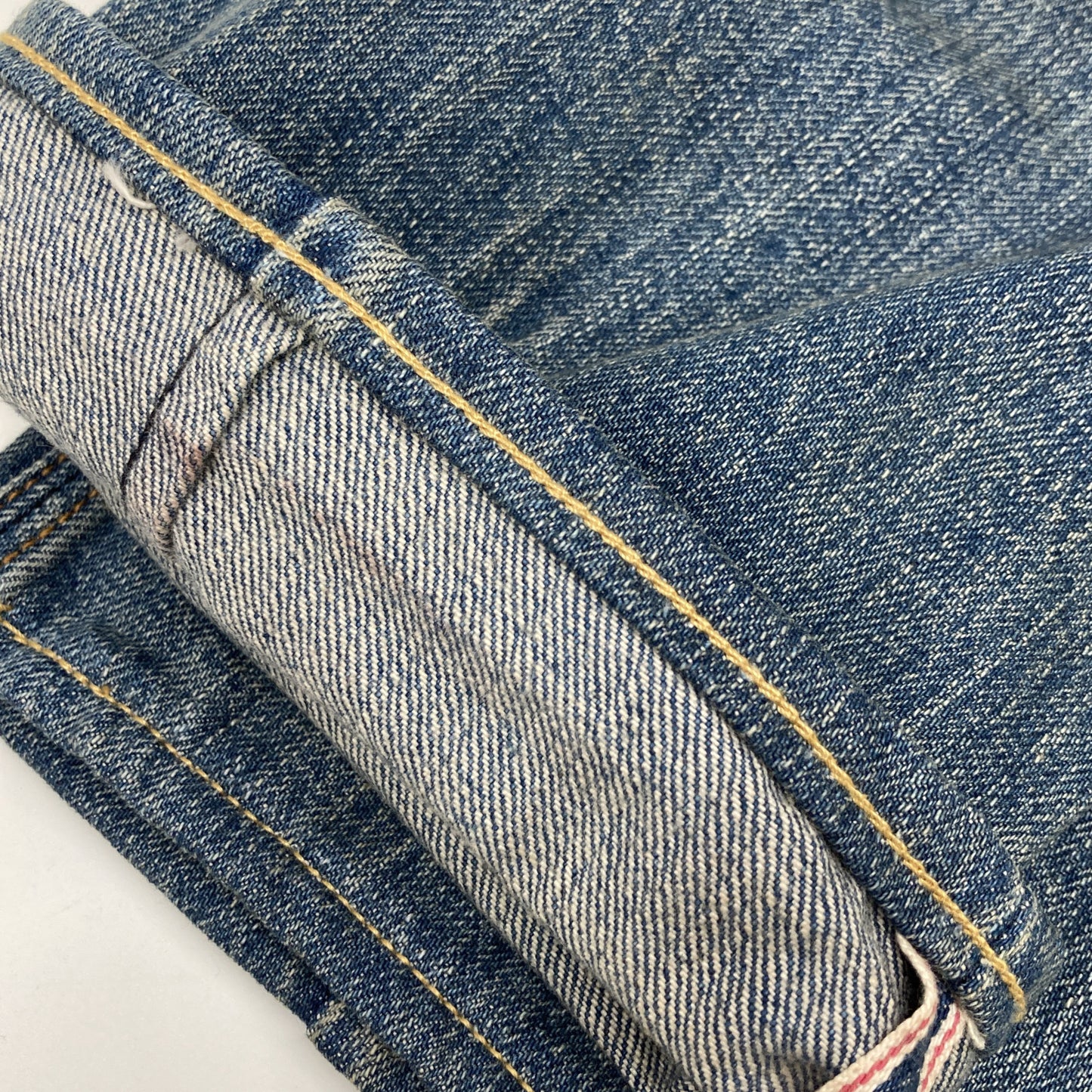 DENHAM デンハム RBJ SKIN ｲﾝﾃﾞｨｺﾞ ｽﾘﾑﾌｨｯﾄ ｾﾙﾋﾞｯﾁ 赤耳 ﾃﾞﾆﾑ ボトムス W27L32