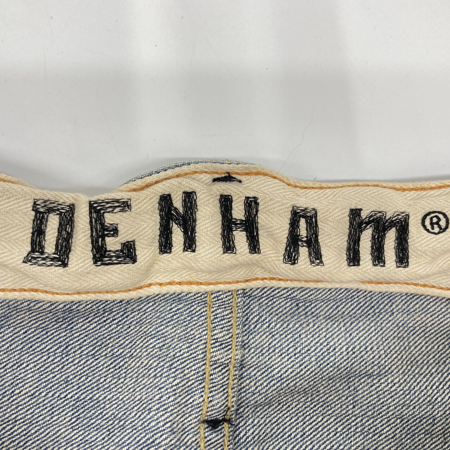 DENHAM デンハム RBJ SKIN ｲﾝﾃﾞｨｺﾞ ｽﾘﾑﾌｨｯﾄ ｾﾙﾋﾞｯﾁ 赤耳 ﾃﾞﾆﾑ ボトムス W27L32