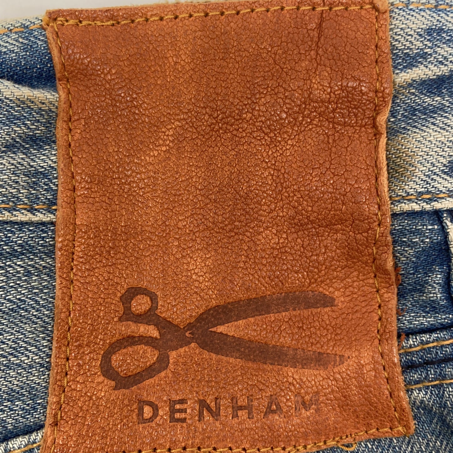 DENHAM デンハム RBJ SKIN ｲﾝﾃﾞｨｺﾞ ｽﾘﾑﾌｨｯﾄ ｾﾙﾋﾞｯﾁ 赤耳 ﾃﾞﾆﾑ ボトムス W27L32