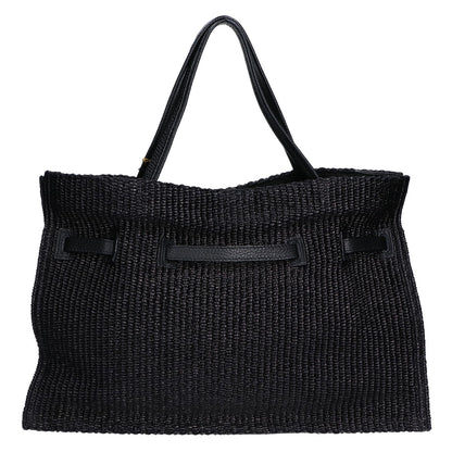 VIOLAd'ORO ヴィオラドーロ 【新品同様】112518-29-030-95-010 V-8865 ラフィアシート調 トートバッグ