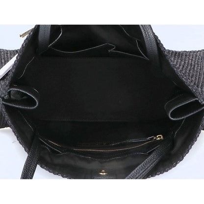 VIOLAd'ORO ヴィオラドーロ 【新品同様】112518-29-030-95-010 V-8865 ラフィアシート調 トートバッグ