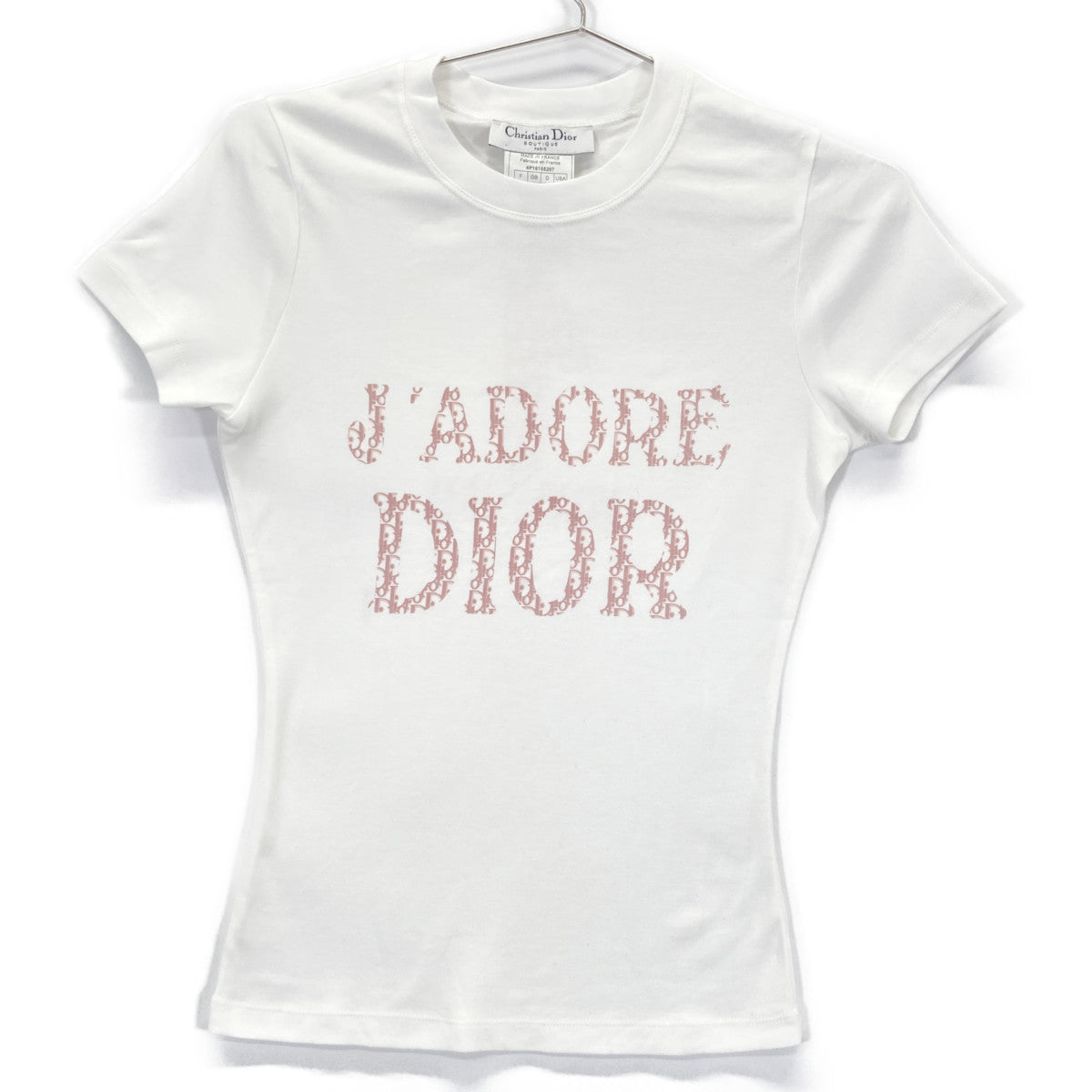 Christian Dior クリスチャンディオール 4P16155207 ﾎﾜｲﾄ J'ADORE DIOR 半袖 Tｼｬﾂ トップス 38