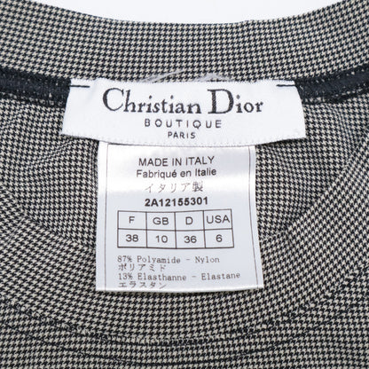 Christian Dior クリスチャンディオール 【国内正規】2A12155301 J'ADORE DIOR ハウンドトゥース ノースリーブ カットソー/ トップス F36