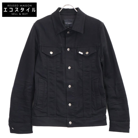 1piu1uguale3 ウノピゥウノウグァーレトレ MRB464-CTU216-DN98 ﾌﾞﾗｯｸ ﾜﾝｳｫｯｼｭ ｺｯﾄﾝ 3RD ｼﾞｬｹｯﾄ ジャケット Ⅴ