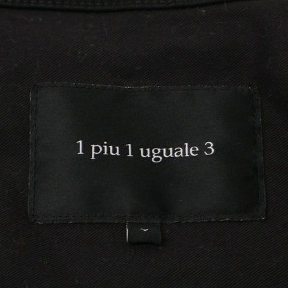 1piu1uguale3 ウノピゥウノウグァーレトレ MRB464-CTU216-DN98 ﾌﾞﾗｯｸ ﾜﾝｳｫｯｼｭ ｺｯﾄﾝ 3RD ｼﾞｬｹｯﾄ ジャケット Ⅴ