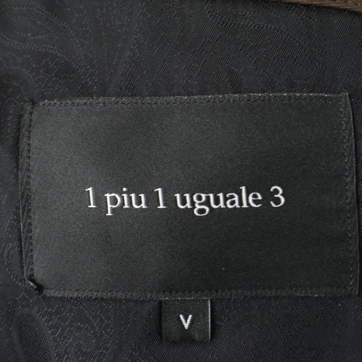 1piu1uguale3 ウノピゥウノウグァーレトレ ﾌﾞﾗｳﾝ RIB W-JKT,TAPERED SLACKS ｾｯﾄｱｯﾌﾟ V