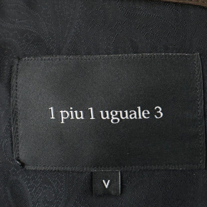 1piu1uguale3 ウノピゥウノウグァーレトレ ﾌﾞﾗｳﾝ RIB W-JKT,TAPERED SLACKS ｾｯﾄｱｯﾌﾟ V