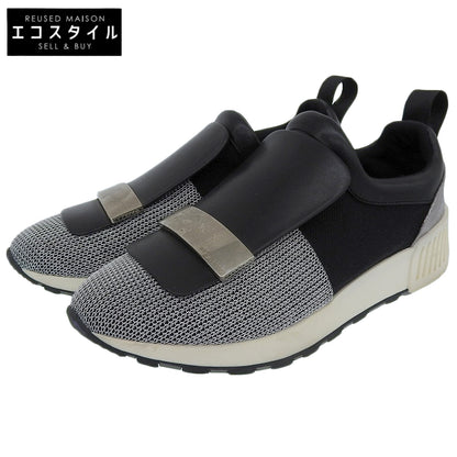 Sergio Rossi セルジオロッシ SR1 スニーカー シューズ レディース ブラック×シルバー 35 A80840 18年 シューズ 35