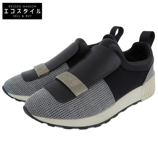 Sergio Rossi セルジオロッシ SR1 スニーカー シューズ レディース ブラック×シルバー 35 A80840 18年 シューズ 35