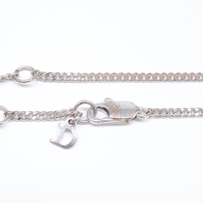 DIOR ディオール ロゴチャーム ラインストーン バタフライトップ チェーン ブレスレット