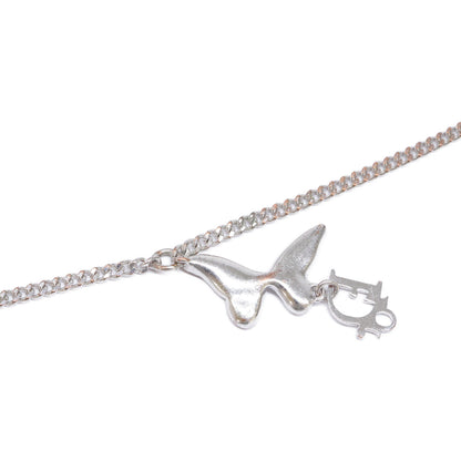 DIOR ディオール ロゴチャーム ラインストーン バタフライトップ チェーン ブレスレット