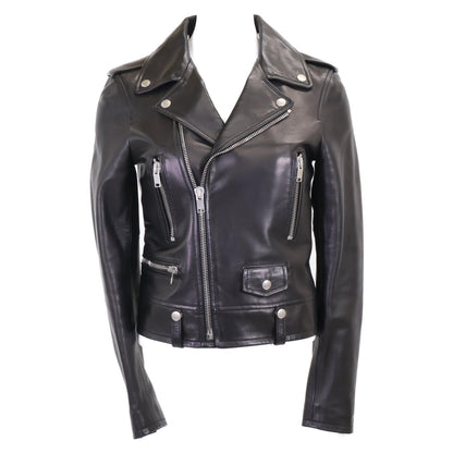 SAINT LAURENT PARIS サンローランパリ 国内正規 15年製 397287 Y5YA2 エディ期 ラムレザー ダブルライダース ジャケット ジャケット 36