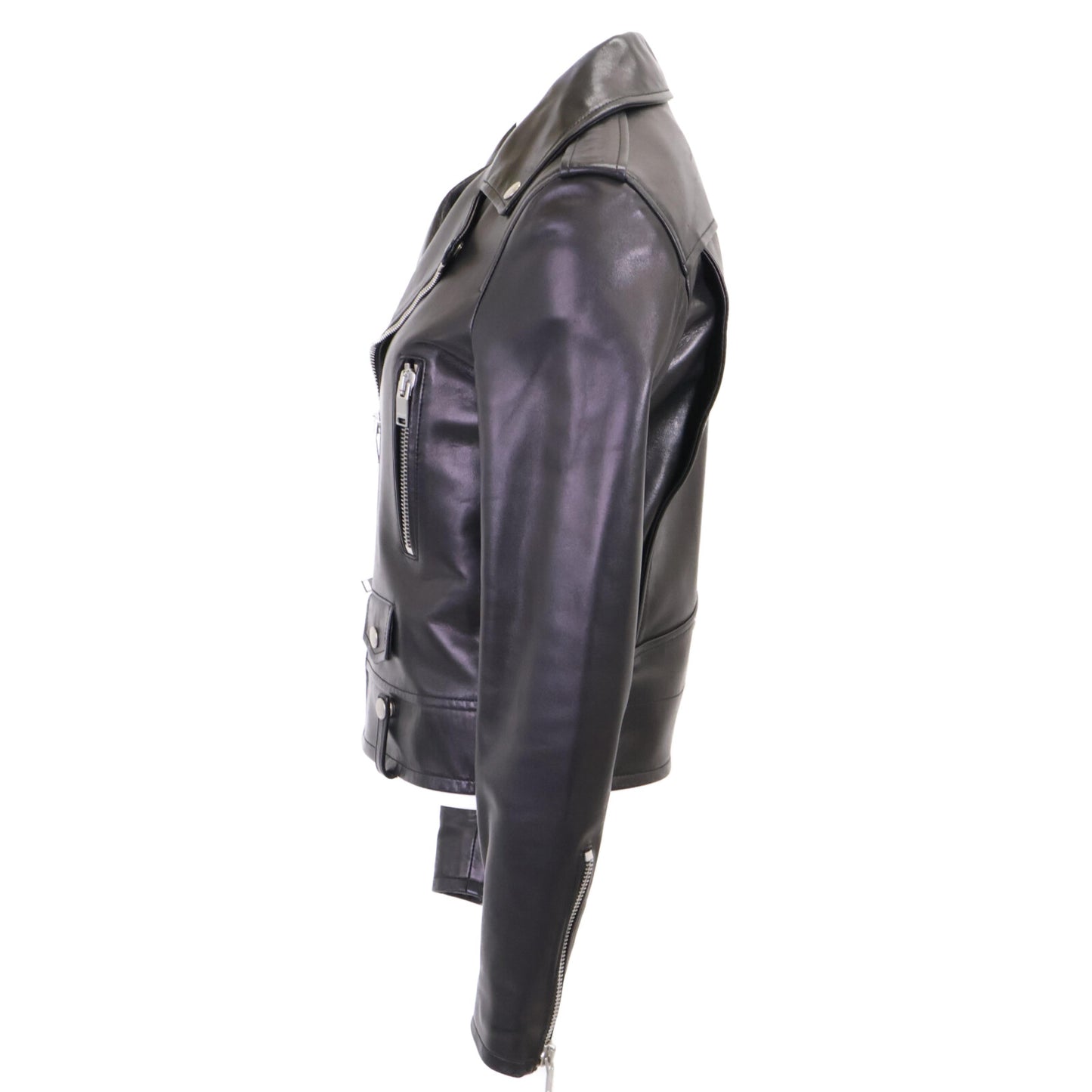 SAINT LAURENT PARIS サンローランパリ 国内正規 15年製 397287 Y5YA2 エディ期 ラムレザー ダブルライダース ジャケット ジャケット 36