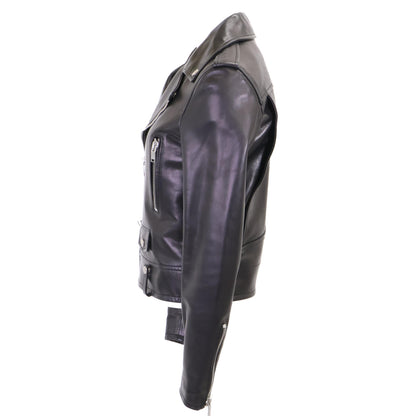 SAINT LAURENT PARIS サンローランパリ 国内正規 15年製 397287 Y5YA2 エディ期 ラムレザー ダブルライダース ジャケット ジャケット 36