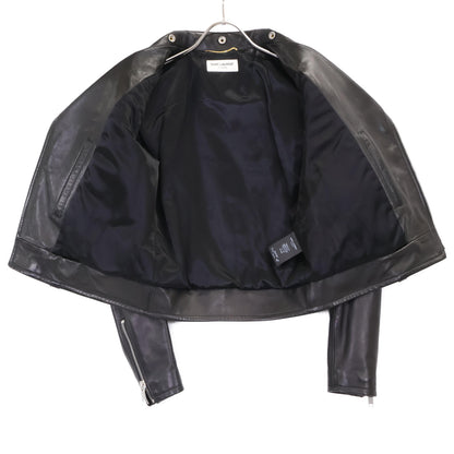 SAINT LAURENT PARIS サンローランパリ 国内正規 15年製 397287 Y5YA2 エディ期 ラムレザー ダブルライダース ジャケット ジャケット 36