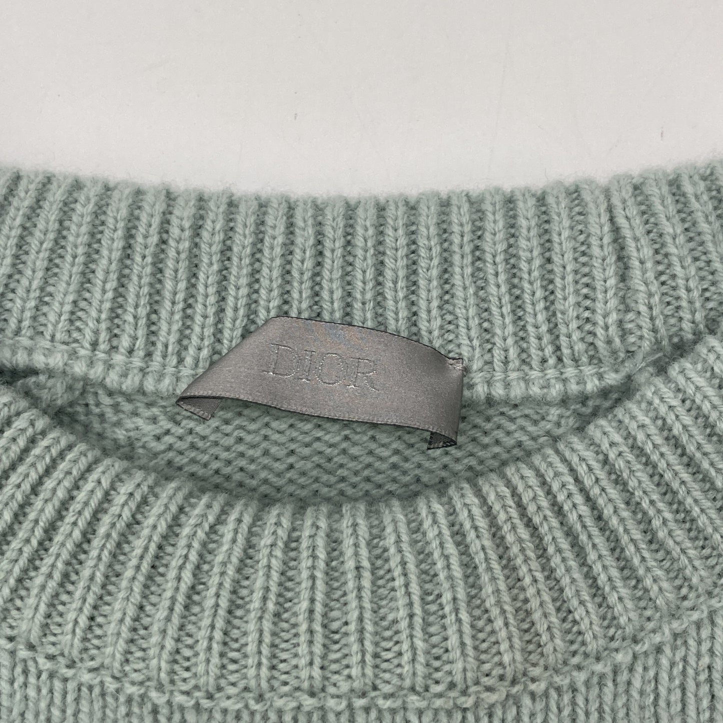 Dior HOMME ディオールオム 20年 213M640AT298 ﾐﾝﾄ ｳｰﾙ ｱﾄﾘｴﾛｺﾞ ﾆｯﾄｾｰﾀｰ トップス L