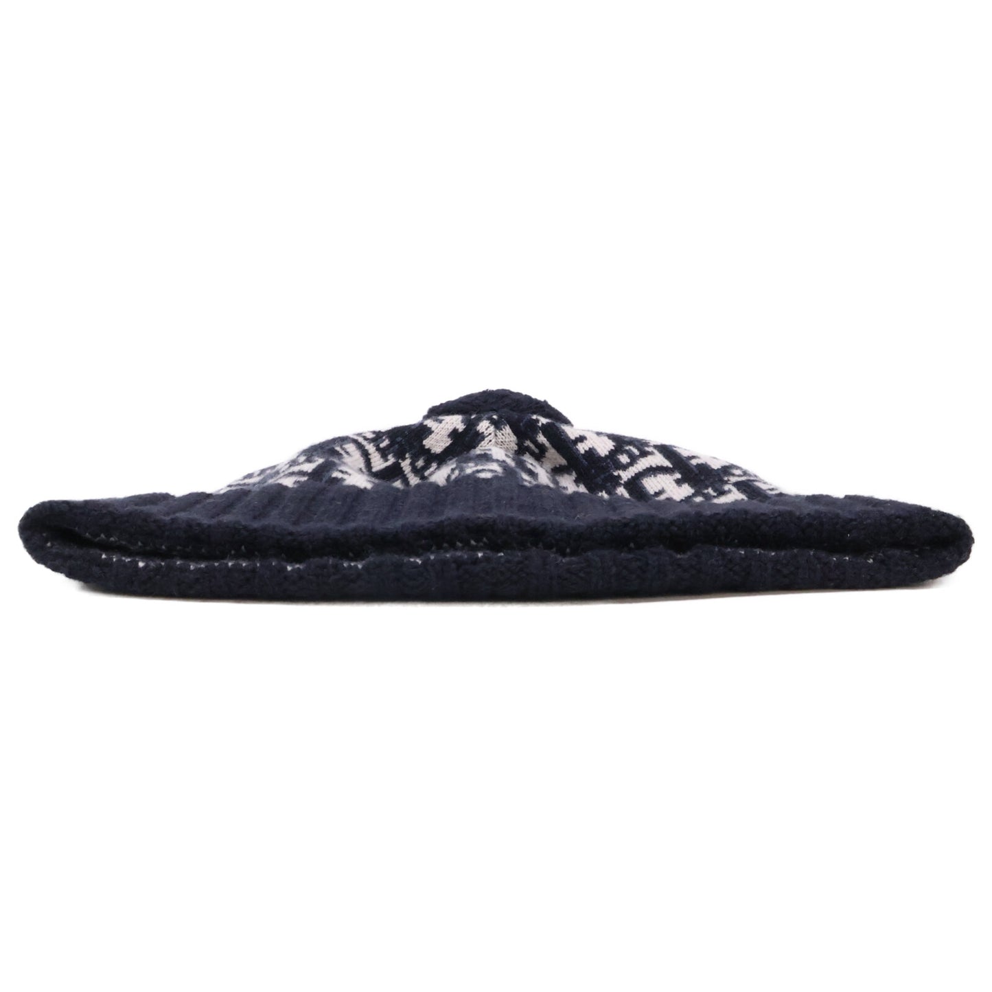 Christian Dior クリスチャンディオール 【美品】25DOB701I099 オブリーク カシミヤ ポンポン ビーニー / ニット帽 帽子