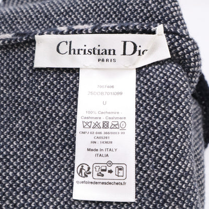 Christian Dior クリスチャンディオール 【美品】25DOB701I099 オブリーク カシミヤ ポンポン ビーニー / ニット帽 帽子