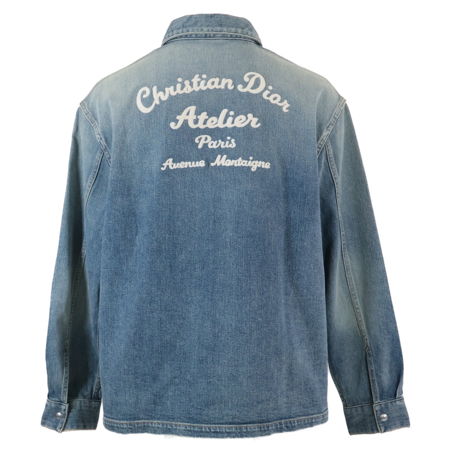 DIOR ディオール 【国内正規】313D487AY988 アトリエ バックロゴ刺繍 ジップアップ デニム ジャケット 52