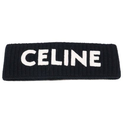 CELINE セリーヌ 【美品/国内正規】2A42R230O ウール/アンゴラ ロゴ ヘアバンド ヘアアクセサリー