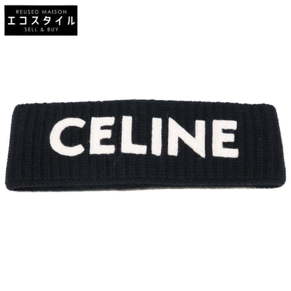 CELINE セリーヌ 【美品/国内正規】2A42R230O ウール/アンゴラ ロゴ ヘアバンド ヘアアクセサリー