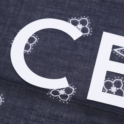 CELINE セリーヌ 【美品】ロゴプリント ペイズリー バンダナ スカーフ